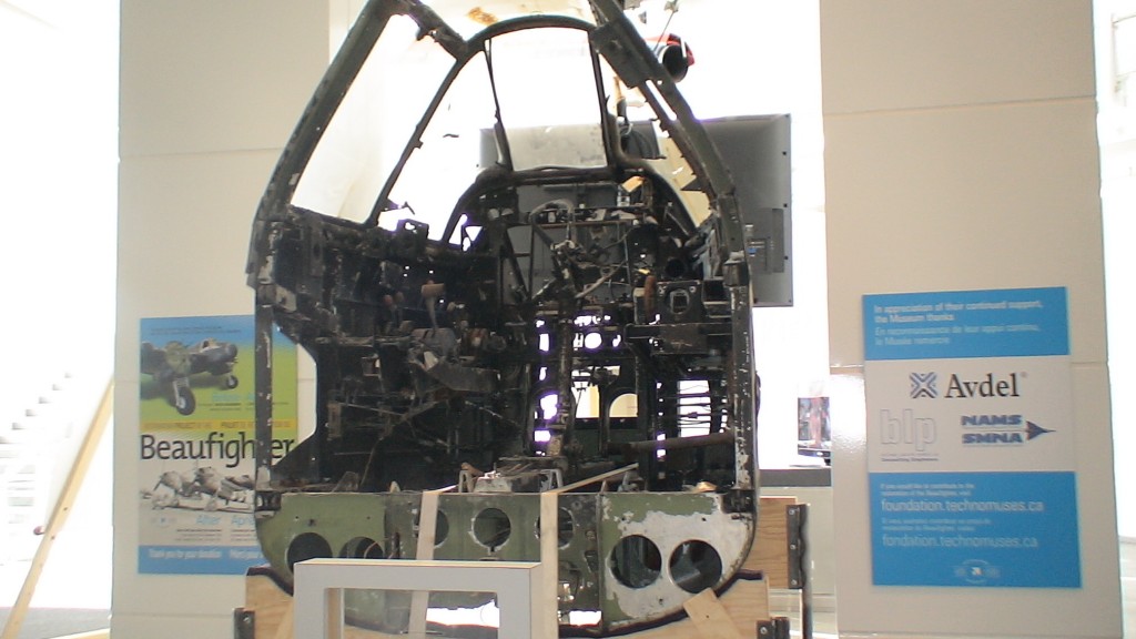 Aircraft cockpit at Ottawa Aviation Museum