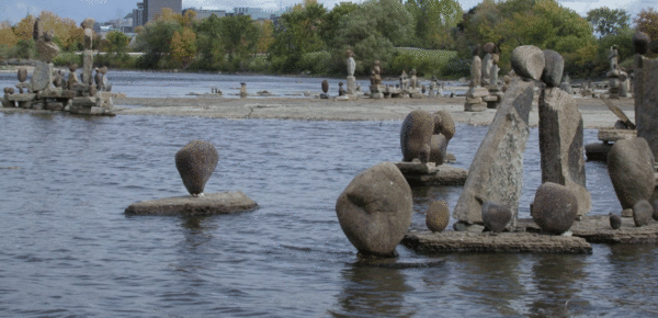 River Bed Artist Jean-Felice Ceprano's work - www.all-about-ottawa.com